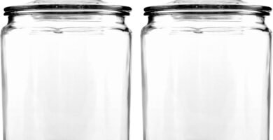 Anchor Hocking Heritage Hill 1/2 Gallon Glass Jar with Lid, Set of 2