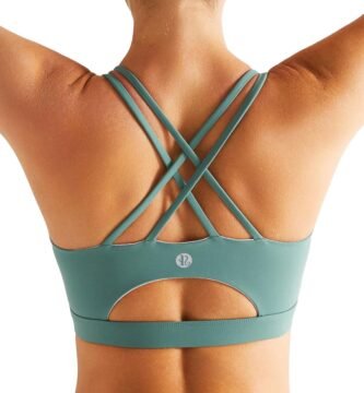Sports Bras for Women,Padded Sports Bra Tank Top Sexy Crisscross Back High Impact Longline Workout Yoga Bra
