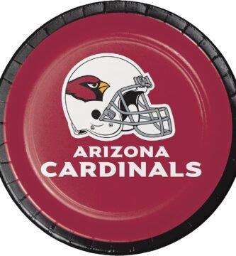 Trendware Arizona Cardinals Dessert Plates, 24 Count