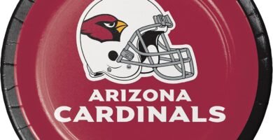 Trendware Arizona Cardinals Dessert Plates, 24 Count
