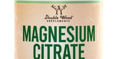 Magnesium Citrate 800mg, 180 Capsules, Digestion & Constipation Support, Vegan Safe, Non-GMO, Double Wood Supplements