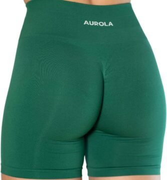 AUROLA Intensify Workout Shorts for Women Seamless Scrunch Short Gym Yoga Running Sport Active Exercise Fitness Shorts