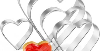 Heart Cookie Cutter Set, Gtmkina 5 Pieces Stainless Steel Small Biscuit Cutters Heart Shaped Mold for Kids Holiday Birthday Party