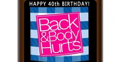 Homsolver 40th Birthday Gifts Women Men，Happy 40th Birthday Decorations Candle Gifts For Women Men，Funny 40 Years Old Birthday Gifts Ideas-Handmade Lavender Candle