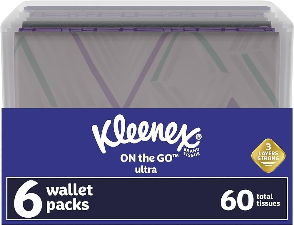 3 Pk Slim Pack Wallet Size (2 Pack) = 60 Tissues - Most Elegant Look of Any Portable Tissue Anywhere