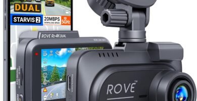 ROVE R2-4K DUAL Dash Cam Front and Rear, STARVIS 2 Sensor, FREE 128GB Card Included, 5G WiFi - up to 20MB/s Fastest Download Speed with App, 4K 2160P/FHD Dash Camera for Cars, 3" IPS, 24H Parking Mode