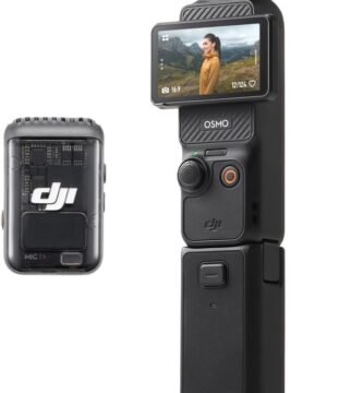 DJI Osmo Pocket 3 Creator Combo, Vlogging Camera with 1'' CMOS, 4K/120fps Video, 3-Axis Stabilization, Face/Object Tracking, Fast Focusing, Mic Included for Clear Sound, Digital Camera for Photography