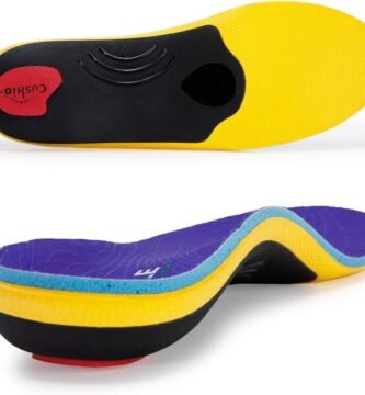 VALSOLE Heavy Duty Support Pain Relief Orthotics - 220+ lbs Plantar Fasciitis High Arch Support Insoles for Men Women, Flat Feet Orthotic Insert, Work Boot Shoe Insole, Absorb Shock with Every Step