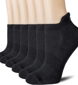 CS CELERSPORT 6 Pairs Ankle Athletic Running Socks Low Cut Sports Tab Socks for Men and Women