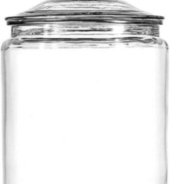 Anchor Hocking Heritage Hill 1 Gallon Glass Jar with Lid, Set of 2
