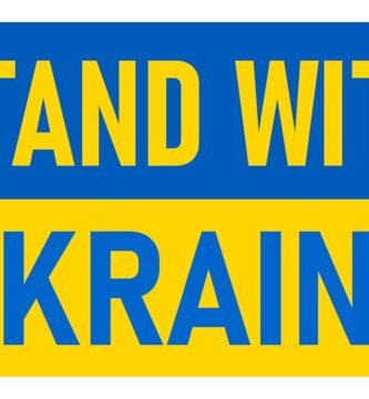 Stand With Ukraine Bumper Sticker Large 4x7 Featuring the Ukraine Flag Support Ukraine!