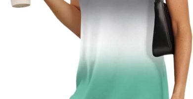 KUIOLYPOER Summer Dresses for Women 2025 V-Neck Sleeveless Sundress Trendy Casual Vacation Beach Dress with Hem Split