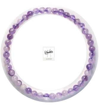 Purple Amethyst Bracelet for Men Women Healing Anxiety Relief Beaded Bracelet Handmade Natural Crystal Stretch Jewelry with DIY Kit - BANANE LAB - Essence Collection - Size 4MM