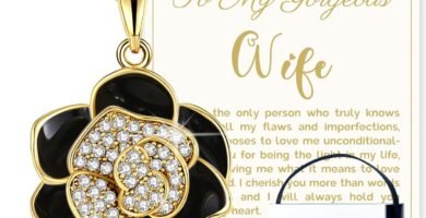 Gifts for Wife, Anniversary Gifts for Wife from Husband, Wife Birthday Gift Ideas, 18K Gold Flower Pendant Necklace for Women | Romantic Gift for Her | Best Jewelry Presents for Christmas/Valentine