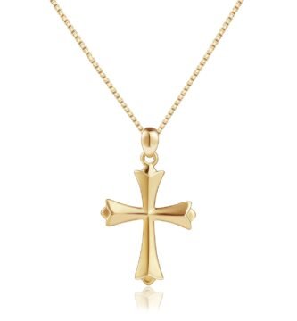 Delicate Sterling Silver Cross Necklace for Women 925 Sterling Silver Polished Embossed Cross Pendant Necklace Handmade Crosses Religious Jewelry Gift