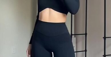 Aoxjox High Waisted Workout Leggings for Women Tummy Control Buttery Soft Yoga Metamorph Deep V Pants 26"