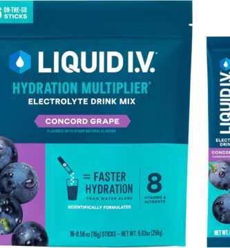 Liquid I.V.® Hydration Multiplier - Concord Grape | Electrolyte Powder Drink Mix | 1 Pack (16 Servings)
