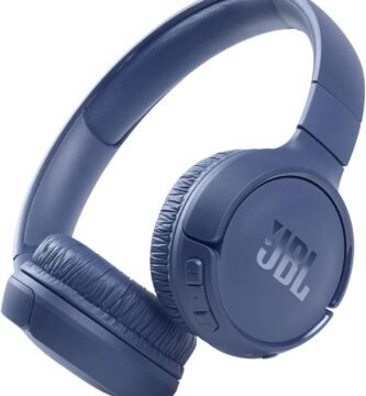 JBL Tune 510BT - Bluetooth headphones with up to 40 hours battery, microphone for call, foldable and comfortable, Android and iOs compatible (Blue)