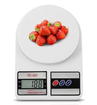 Digital Kitchen Scale 22lb/10kg Capacity, Stainless Steel Food Scale with oz/g Units | Rechargeable USB-C & Battery Power | Ideal for Meal Prep, Cooking, Baking