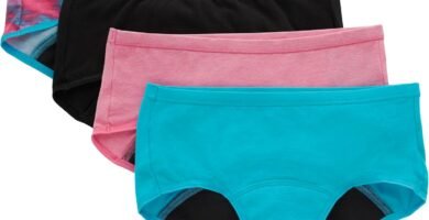 Hanes Girls' Comfort, Period. Boys'hort & Hipster Period Underwear, Moderate Protection, Multi-Pack