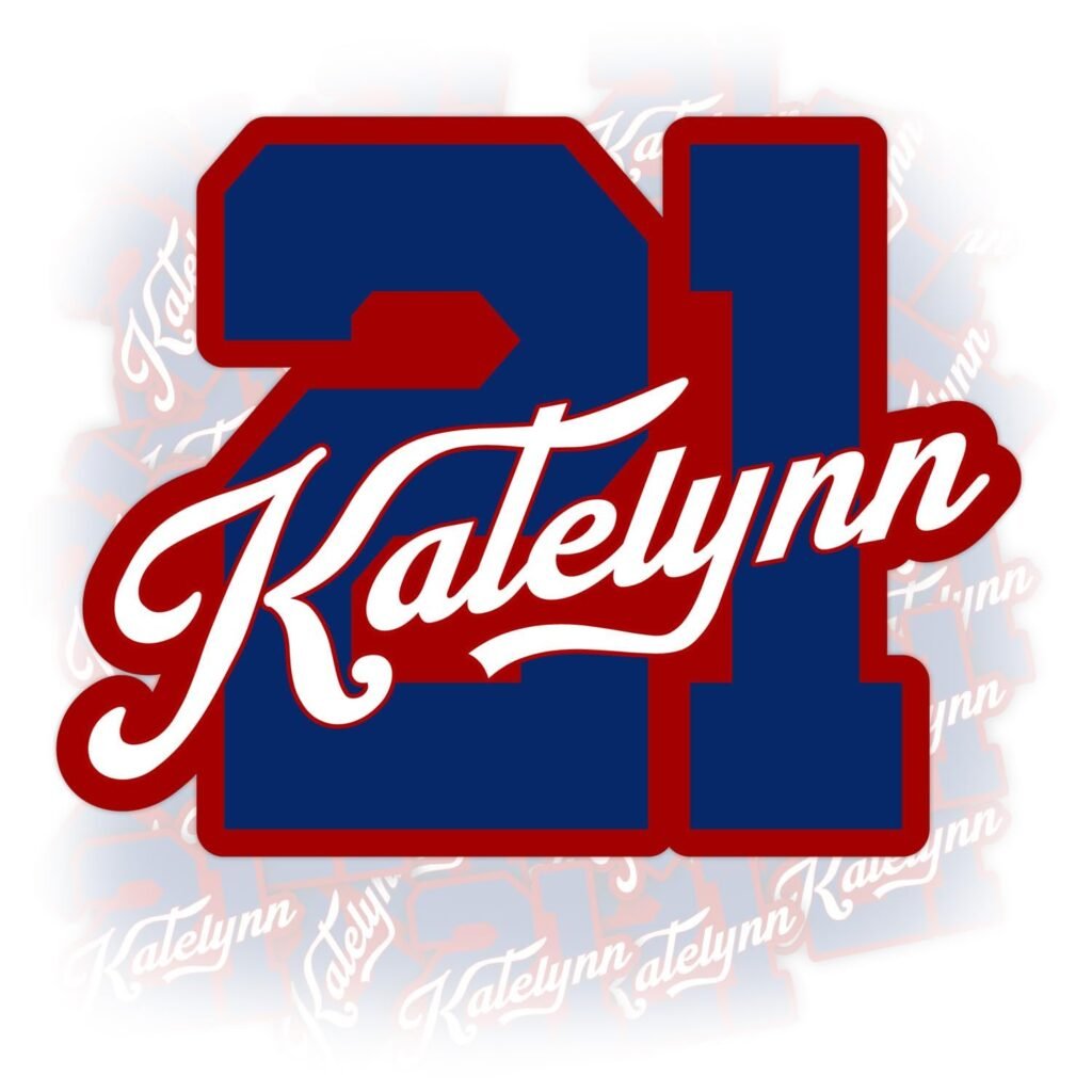 Custom Name Number Sticker Personalized Name for Hard Hat Stickers Softball Baseball Basketball Ice Hockey Soccer Football Waterproof Die Cut Vinyl Sticker for Tumbler, Helmet, Hard Hat,Water Bottle