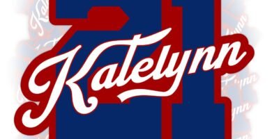 Custom Name Number Sticker Personalized Name for Hard Hat Stickers Softball Baseball Basketball Ice Hockey Soccer Football Waterproof Die Cut Vinyl Sticker for Tumbler, Helmet, Hard Hat,Water Bottle