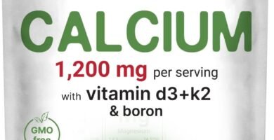 Micro Ingredients Calcium Supplements for Women and Men, 300 Tablets | Calcium 1,200 mg with Vitamin D3 & K2 (MK-7) & Boron + Mineral Complex | Supports Bone, Immune & Heart Health | Non-GMO