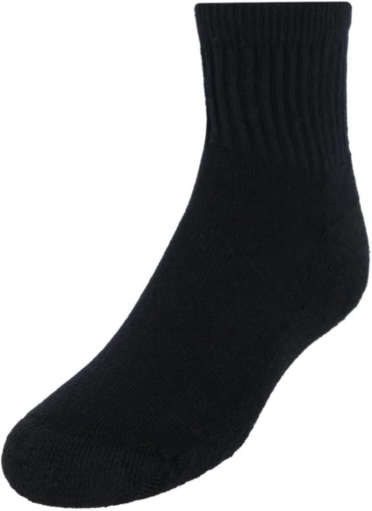 Hanes Boys' Socks, Double Tough Cushioned Ankle and No Show, 12-Pair Packs