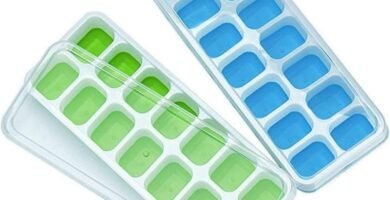 Ice Cube Trays, Silicone Easy-Release and Flexible 14-Ice Trays with Spill-Resistant Removable Lid, BPA Free, Durable and Dishwasher Safe, 2 Pack