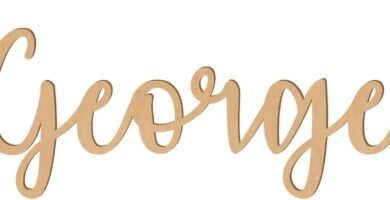 1.5 Inch Tall Custom Word Scroll Script Cursive Font Affection, Choose Wood Material for Names, Unfinished Initials Craft, Kid's Room Sign, Wall Plaque (1.5")