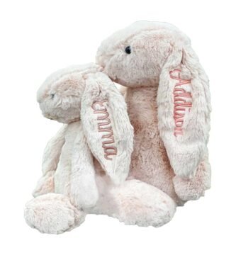 Personalised Custom Plush Bunny Custom Embroidered Easter Bunny First Easter Gift Personalised Easter Gift Plush Bunny With Child'S Name