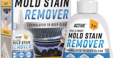 Mold Stain Remover Gel Cleaner - ACTIVE Heavy Duty Stain Cleaner for Front Loader Washing Machine Seal, Bathroom Grout, Shower, Caulk - Front Load Washer Cleaning Solution - 7 Fl Oz