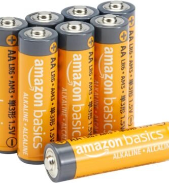 Amazon Basics 8-Pack AA Alkaline High-Performance Batteries, 1.5 Volt, 10-Year Shelf Life