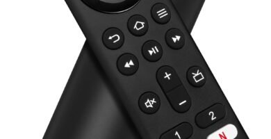 Replacement-Remote-Control for Smart TV Stick(4K/4K Max/Lite), TV Cube(1st / 2nd / 3rd Gen) and Compatible with All Toshiba/Insignia/Pioneer Smart TVs