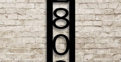 Custom Address Marker - Vertical House Number - Metal Address Sign - House Numbers for Outside - Address Signs for Houses