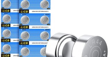 LiCB 20 Pack LR44 AG13 357 303 SR44 Battery 1.5V Button Coin Cell Batteries