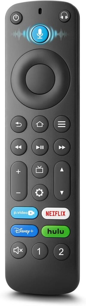 Replacement Voice-Remote-Control for TV-Stick/TV Cube and for Insignia/Toshiba/Pioneer Smart TVs