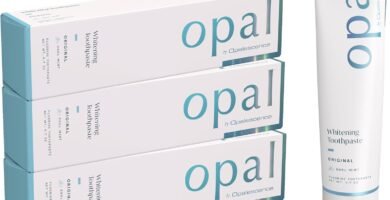 Opalescence Opal Teeth Whitening Toothpaste (Pack of 3) - Cool Mint Original Formula - Oral Care, Gluten-Free - 4.7 Ounce Made by Ultradent -TP-5760-3