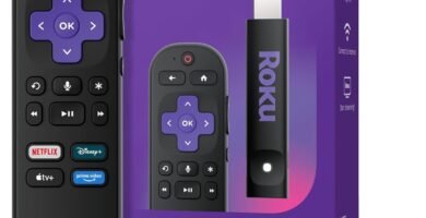 Roku Streaming Stick 2025 - HD Roku Streaming Device for TV with Voice Remote - Free & Live TV