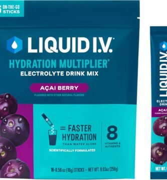 Liquid I.V.® Hydration Multiplier - Acai Berry | Electrolyte Powder Drink Mix | 1 Pack (16 Servings)
