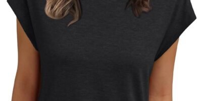 AUTOMET Womens Cap Sleeve Summer Tops Business Casual T Shirts Dressy Spring Fashion Outfits Cute Trendy Clothes 2025