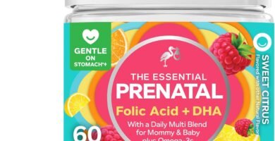 OLLY Prenatal Multivitamin Gummy, Supports Healthy Growth and Brain Development, Folic Acid, Vitamin D, Omega 3 DHA, Chewable Supplement, Citrus Berry Flavor, 30 Day Supply - 60 Count