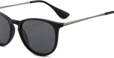 SUNGAIT Vintage Round Sunglasses for Women Men Classic Retro Designer Style