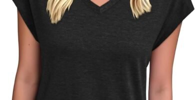 Womens Tops Summer Short Sleeve Shirts V Neck Basic Tees Cap Sleeve T Shirts Casual Trendy Spring Fashion Clothes 2025