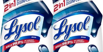 Lysol Toilet Bowl Cleaner, Max Strength Bathroom Cleaning Supplies, Toilet Bowl Cleaner Clinging Gel, Home Essential, Instant Stain Removal, Disinfecting and Deodorizing, Bleach Free, 24 oz (2 ct)