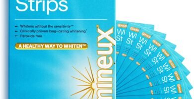 Lumineux Teeth Whitening Strips 9 Treatments – Peroxide Free - Enamel Safe for Whiter Teeth - Whitening Without The Sensitivity - Dentist Formulated - Sensitivity Free