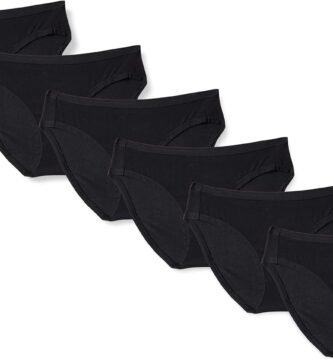 Amazon Essentials Women's Cotton Bikini Brief Underwear (Available in Plus Size), Multipacks