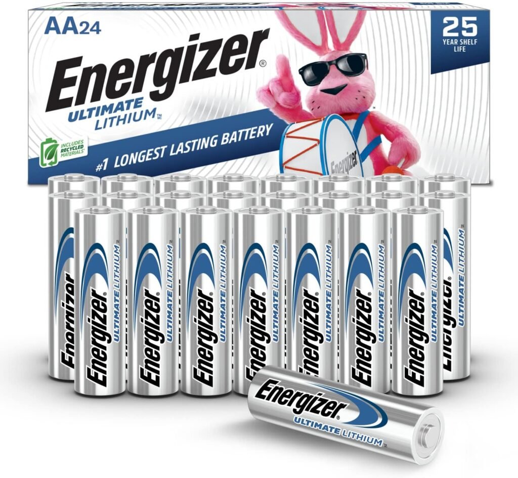 Energizer AA Batteries, Ultimate Lithium Double A Battery, 24 Count