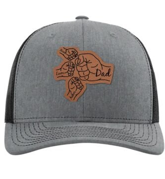 Fist Bump Dad Hat - Valentines Day Gifts for Him - Christmas Gifts for Dad - Custom Dad Hat - Custom Fathers Day Gifts - Personalized Gift Idea - Fathers Day Gifts from Wife - Fathers Day Hats for Men