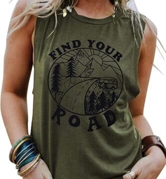 Womens Tank Tops Summer T Shirts Sleeveless Casual Loose Tunic Blouses